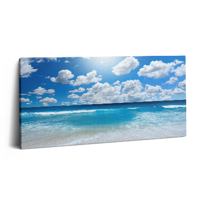 Vászonfotó 100x50 Nagy tengerpart és horizont