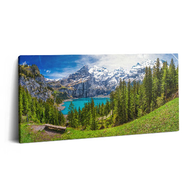 Vászonfotó 100x50 Mezőségi és hegyvidéki táj