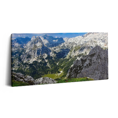 Vászonfotó 100x50 Sziklás hegyvidéki táj