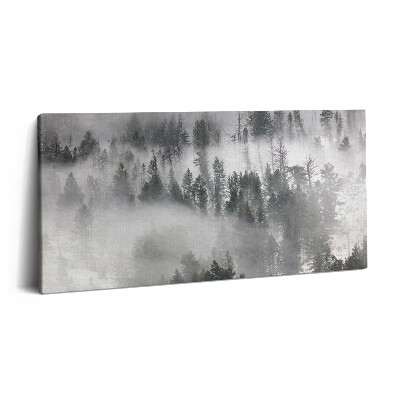 Vászonfotó 100x50 Ködös erdei táj