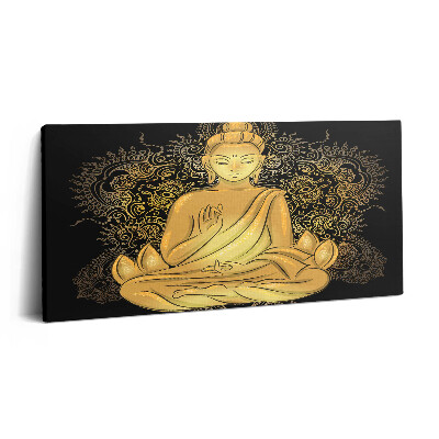 Vászonfotó 100x50 Arany Zen Buddha