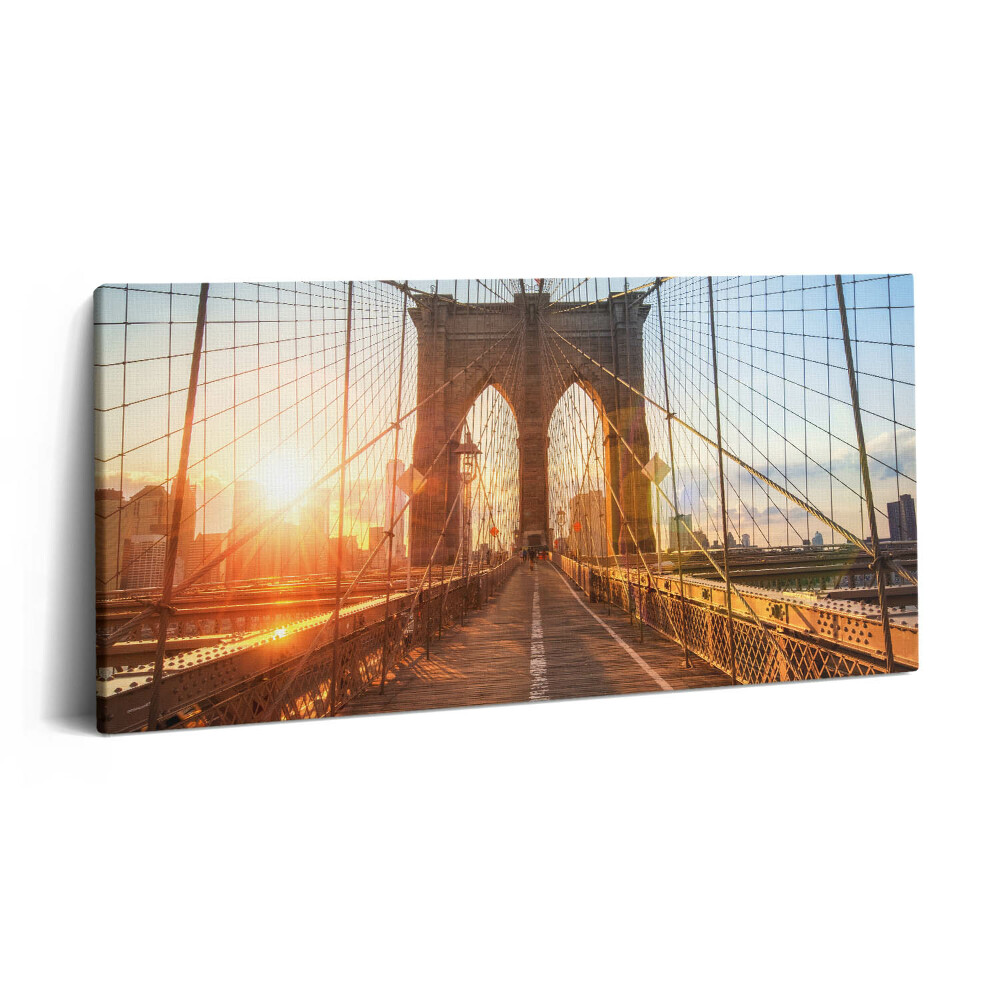 Vászonfotó 100x50 Brooklyn híd New Yorkban