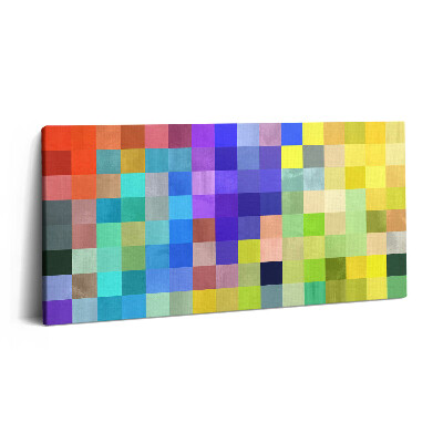 Vászonfotó 100x50 Kis négyzetek kompozíciója