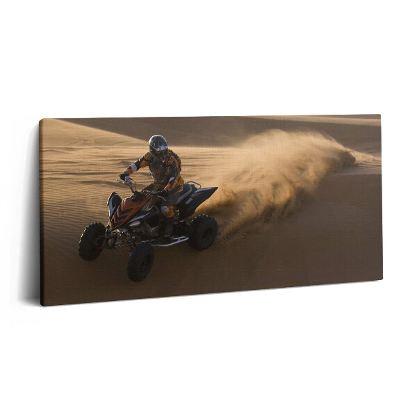 Vászonfotó 100x50 ATV-túra a sivatagban