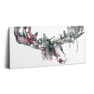 Vászonfotó 100x50 Elk absztrakció