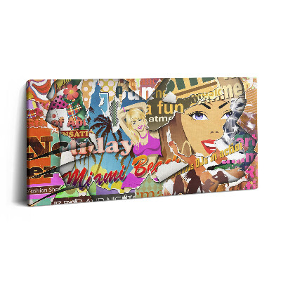 Vászonfotó 100x50 Képeslap egy nyaralásról