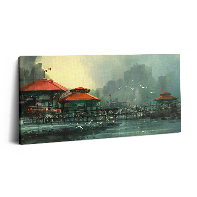 Vászonfotó 100x50 Halászfalu