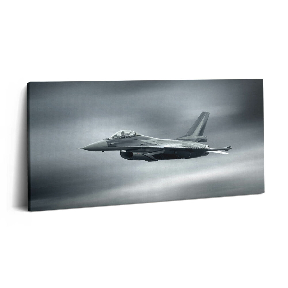 Vászonfotó 100x50 Katonai repülőgép repülés közben