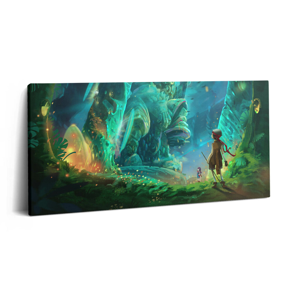 Vászonfotó 100x50 Gyerekek egy meseerdőben