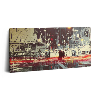 Vászonfotó 100x50 A város éjszakai jelenete