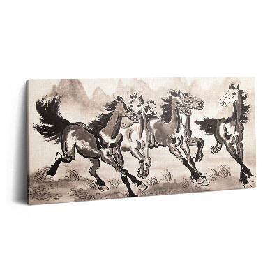 Vászonfotó 100x50 Galoppozó lovak