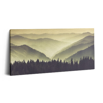 Vászonfotó 100x50 Ködös hegyoldal