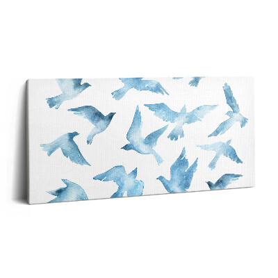 Vászonfotó 100x50 A levegőben repülő madarak