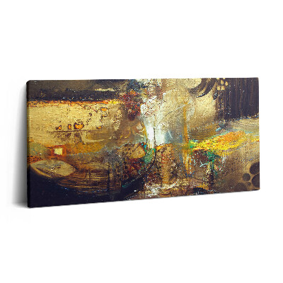 Vászonfotó 100x50 Festett színes absztrakció