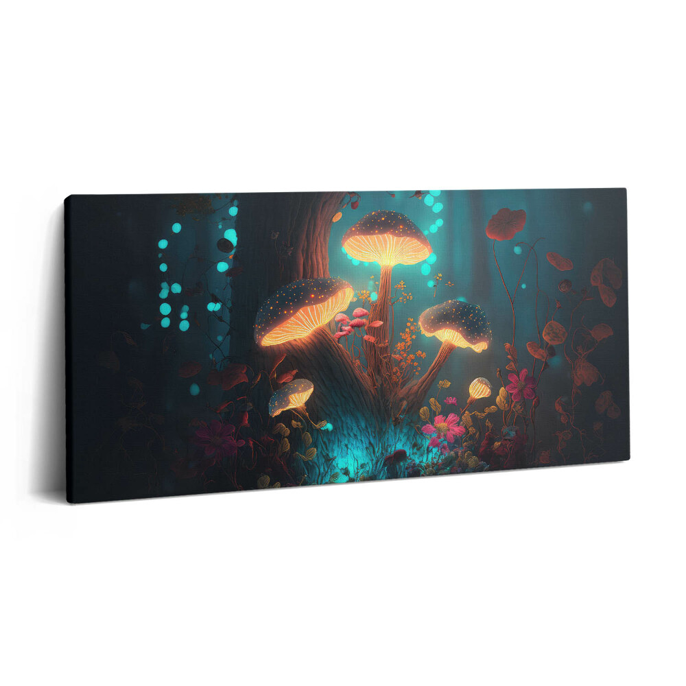 Vászonfotó 100x50 Erdő és varázsgomba