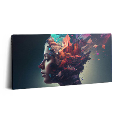 Vászonfotó 100x50 Absztrakt nő érzelmek