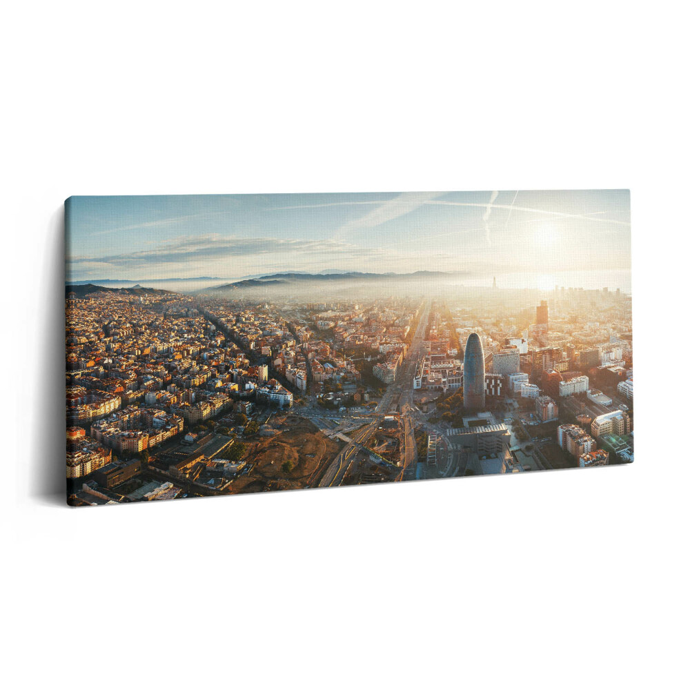 Vászonfotó 100x50 Barcelona panorámája