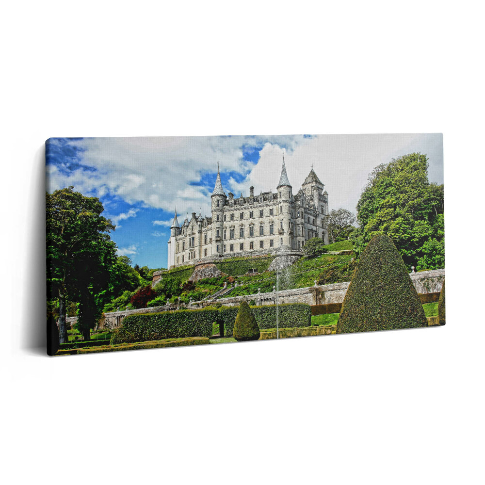 Vászonfotó 100x50 Kastély és kert Skóciában