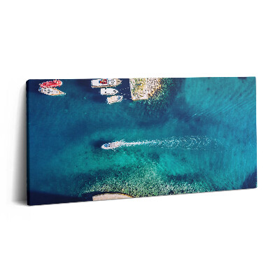 Vászonfotó 100x50 Csónakok a tengeren