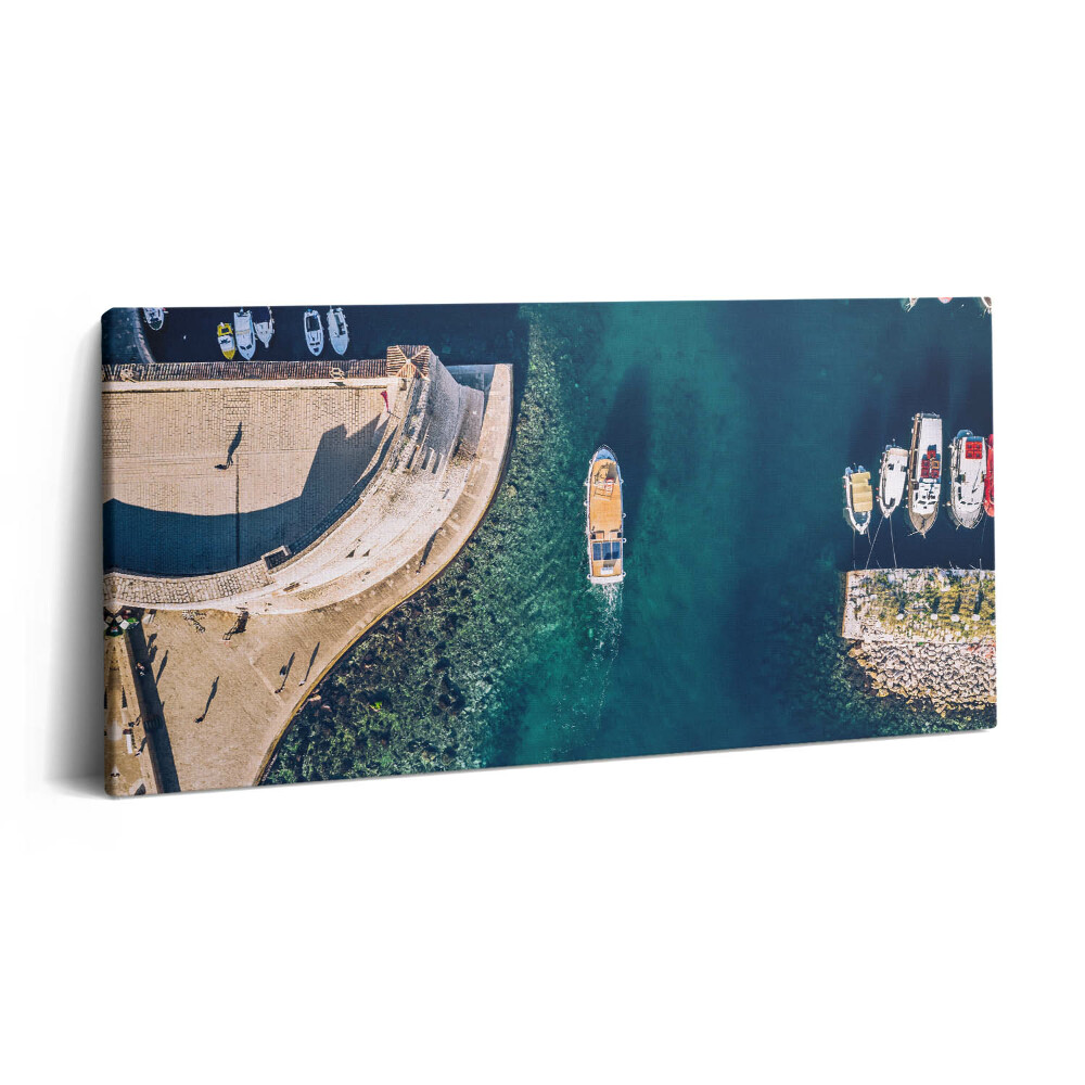 Vászonfotó 100x50 Vitorlás hajó a vízen