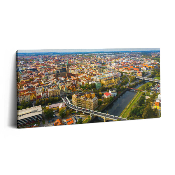 Vászonfotó 100x50 Pilseni városkép