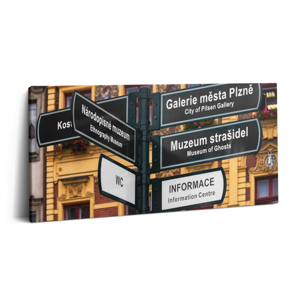 Vászonfotó 100x50 Pilseni jelző