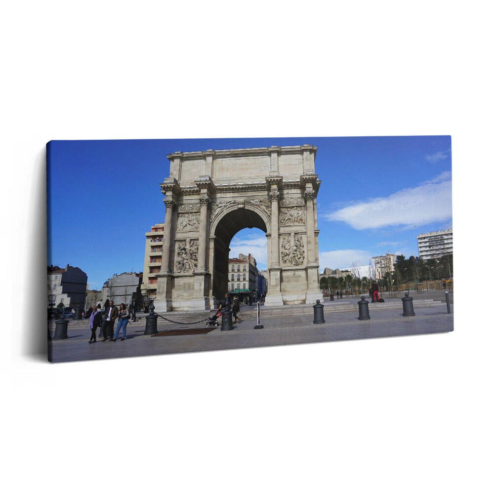 Vászonfotó 100x50 Diadalív Marseille-ben Franciaországban