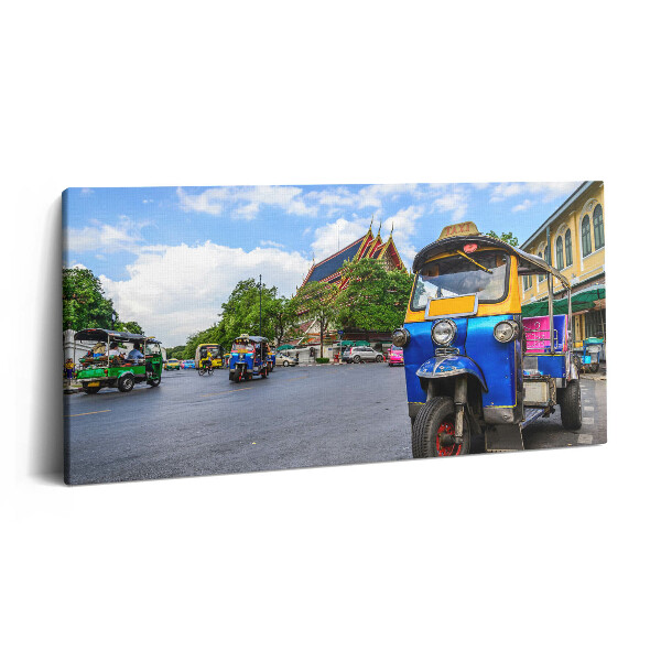 Vászonfotó 100x50 Tuk tuk-taxi Bangkokban