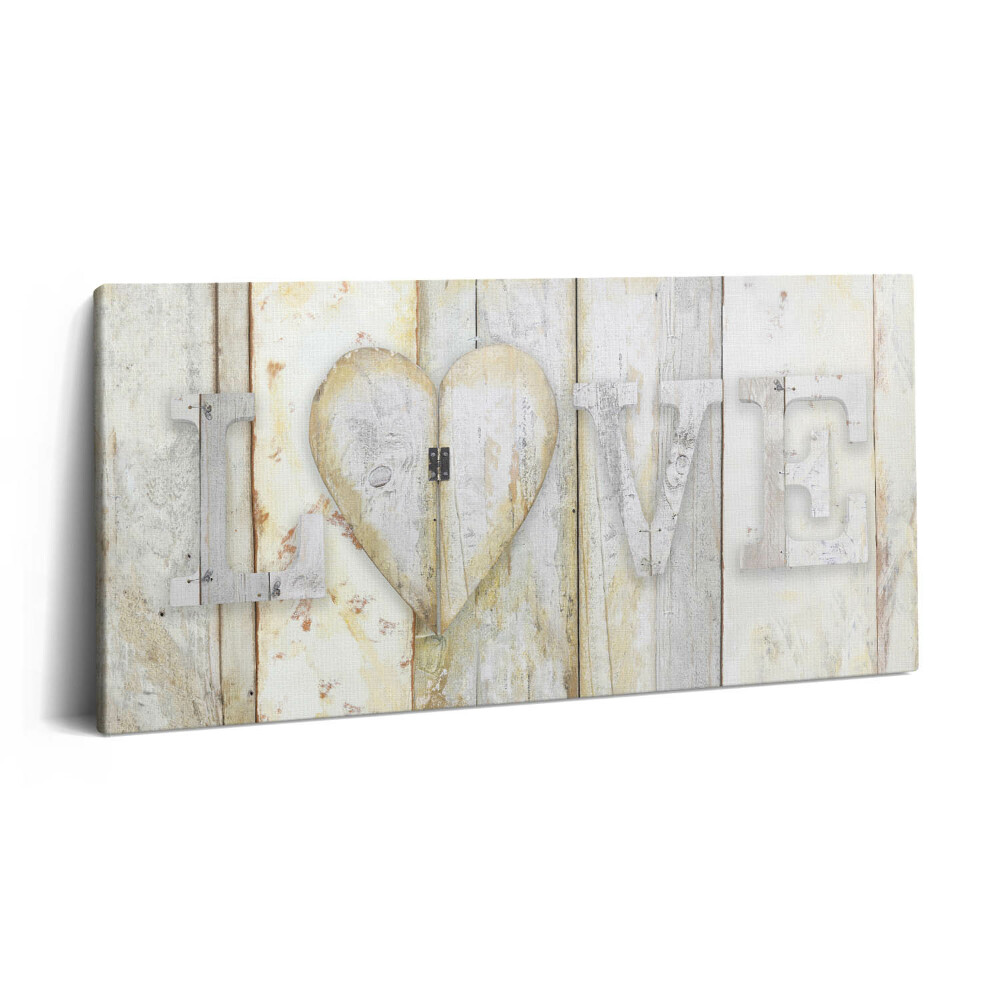 Vászonfotó 100x50 Szerelem felirat