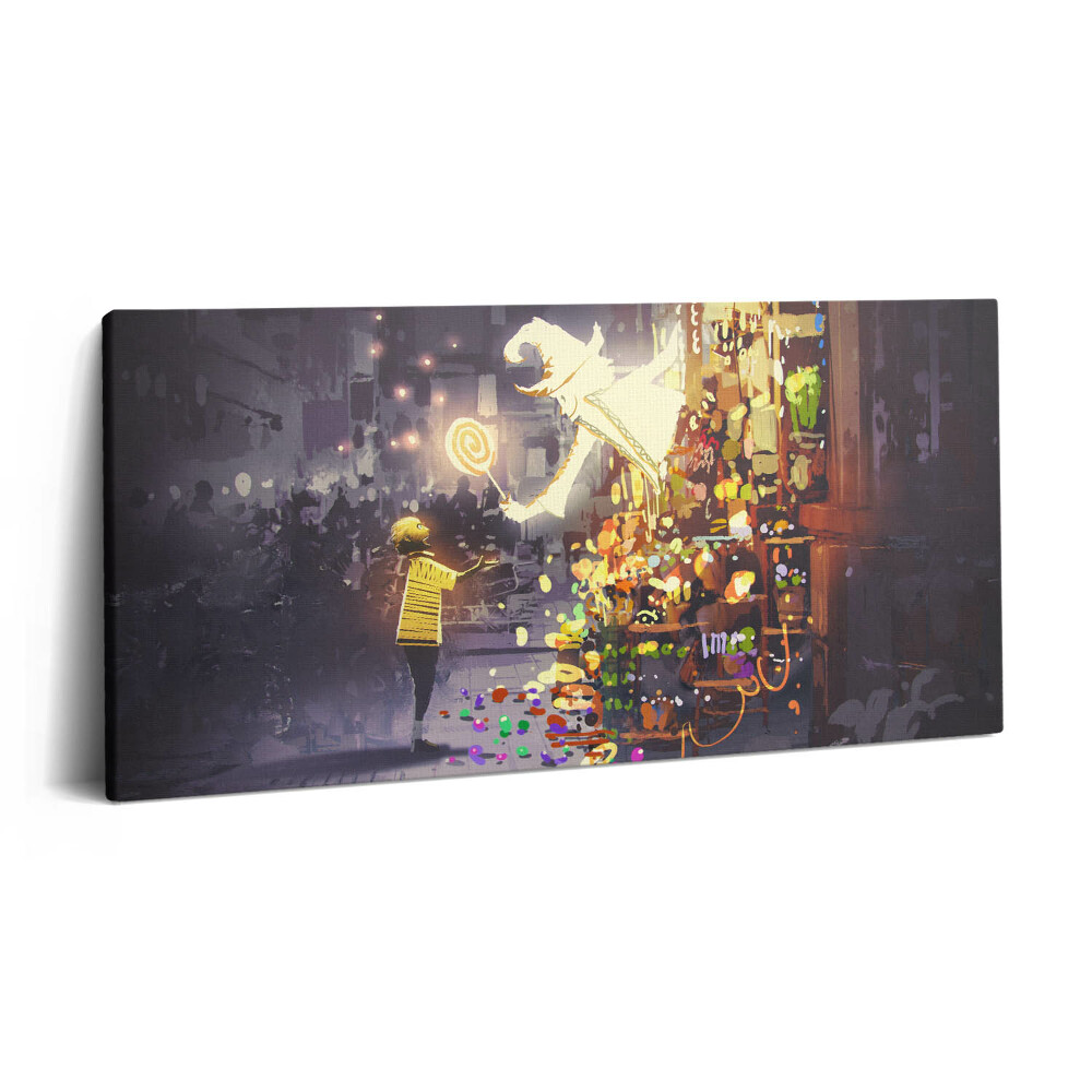 Vászonkép nyomtatás 120x60 Illusztráció egy varázslatos tündérmeséről