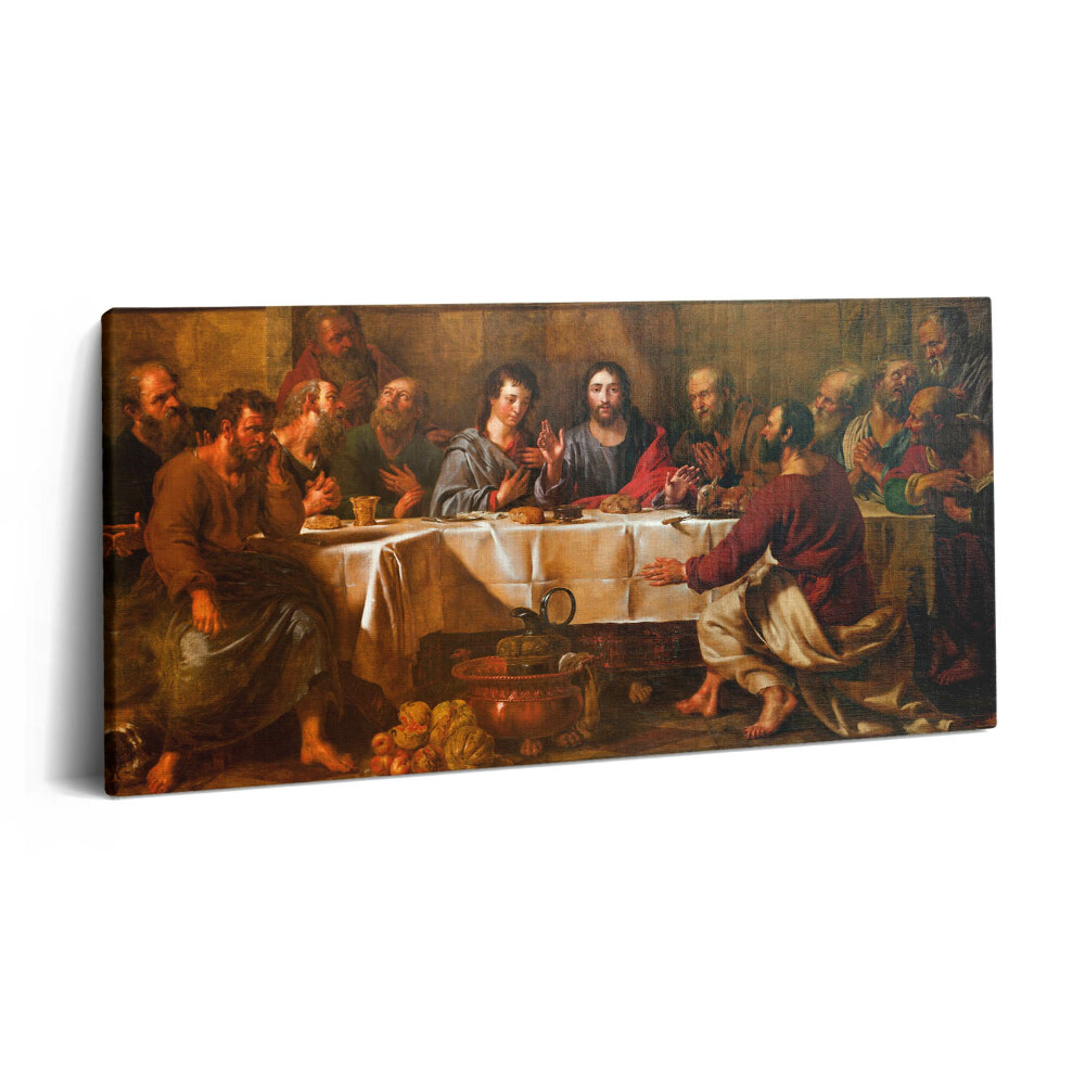 Vászonkép nyomtatás 120x60 Jézus utolsó vacsorája az apostolok