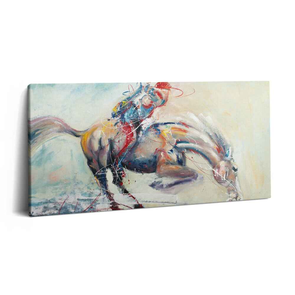 Vászonkép nyomtatás 120x60 Galoppozó lovak illusztrációja