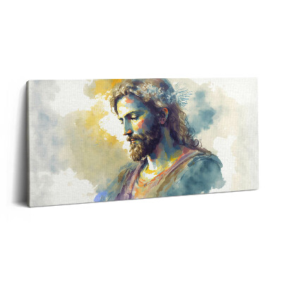 Vászonkép nyomtatás 120x60 Színes festmény Jézusról