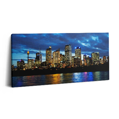 Vászonkép nyomtatás 120x60 Egy esti séta Sydneyben