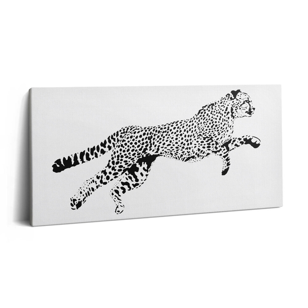 Vászonkép nyomtatás 120x60 Párduc sziluettje