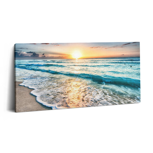 Vászonkép nyomtatás 120x60 Tengerparti homokos strand