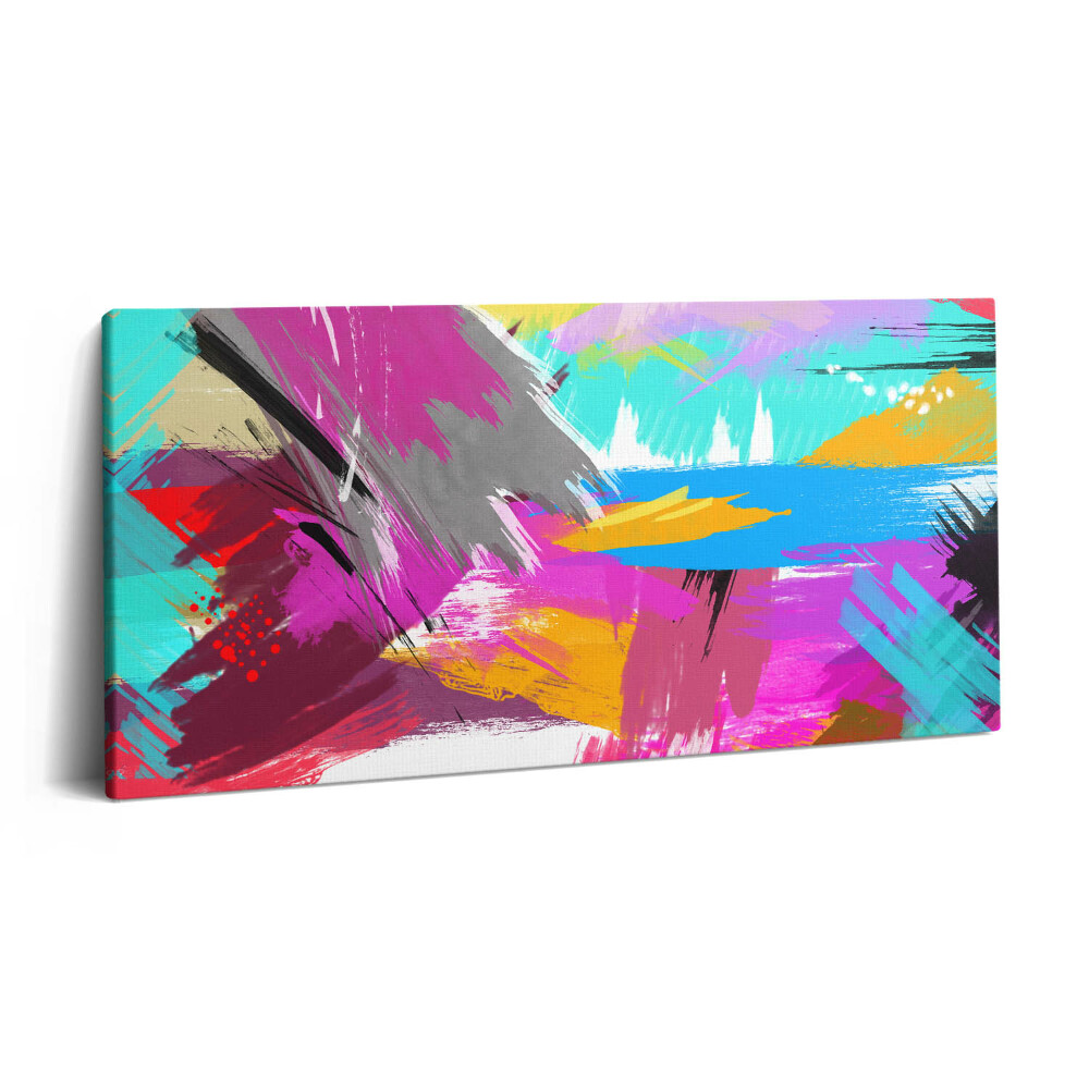 Vászonkép nyomtatás 120x60 Absztrakt ecsetvonások