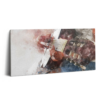 Vászonkép nyomtatás 120x60 Gitáros kilátás