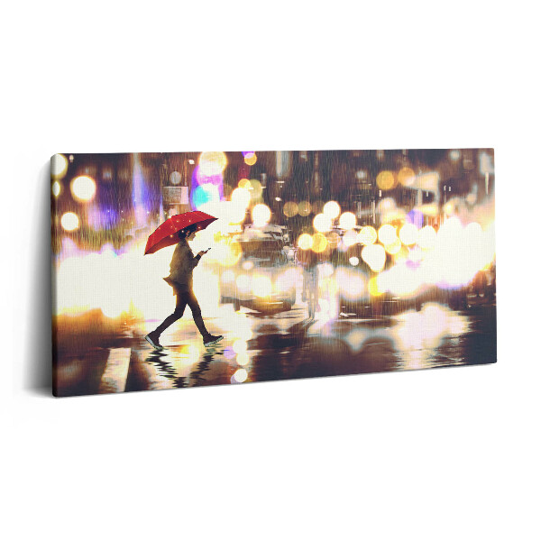 Vászonkép nyomtatás 120x60 Az Eső utca című anime illusztrációja
