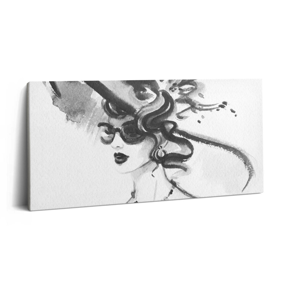 Vászonkép nyomtatás 120x60 Divatos nő