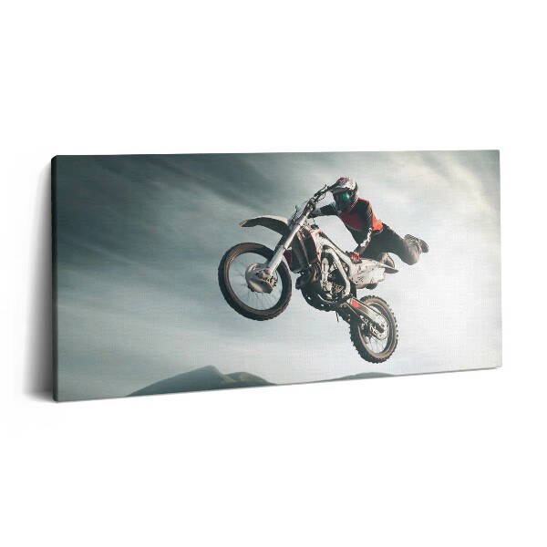 Vászonkép nyomtatás 120x60 Motoros stílus és adrenalin