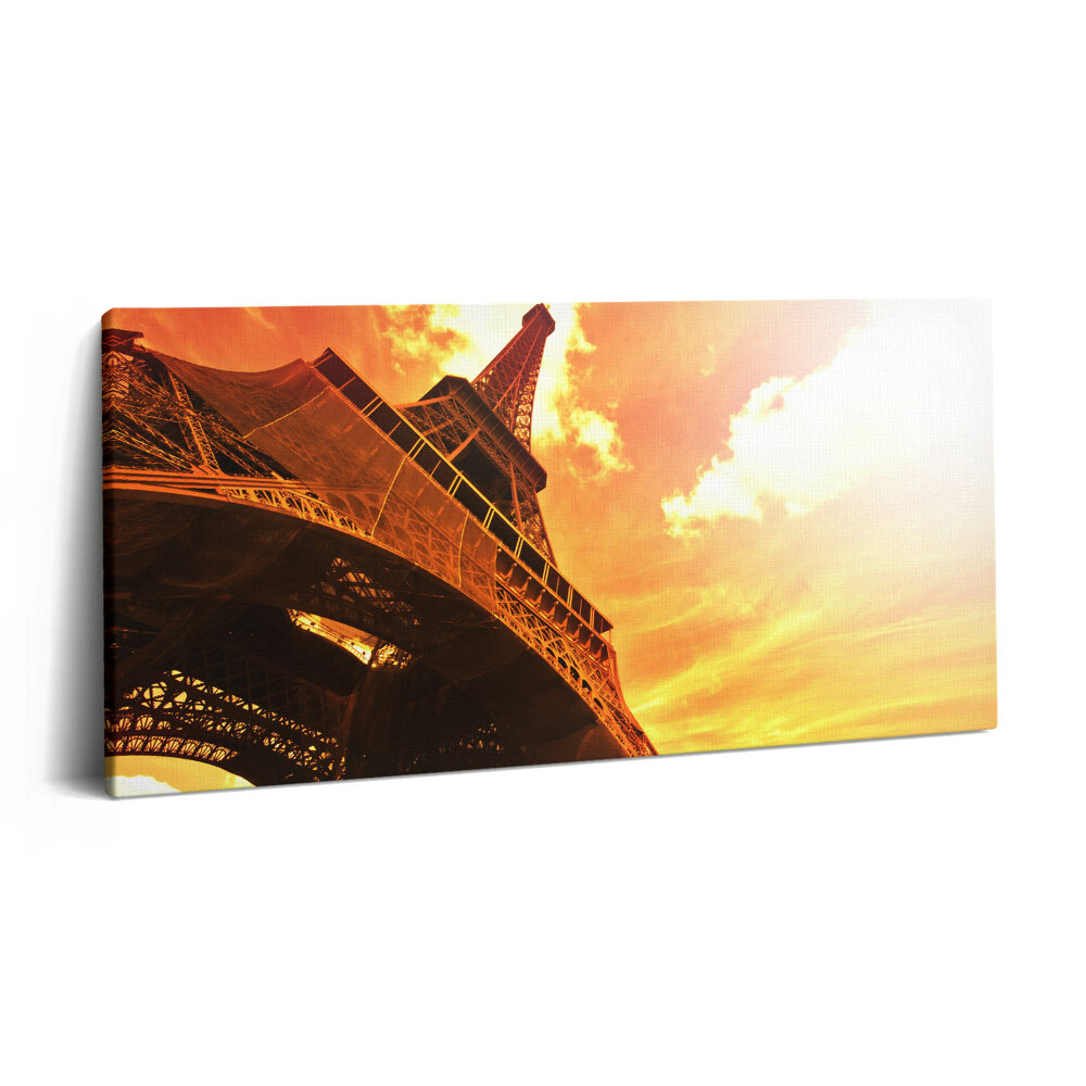 Vászonkép nyomtatás 120x60 Az Eiffel-torony látványossága Párizsban