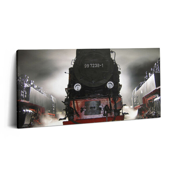 Vászonkép nyomtatás 120x60 Éjszakai mozdonyok