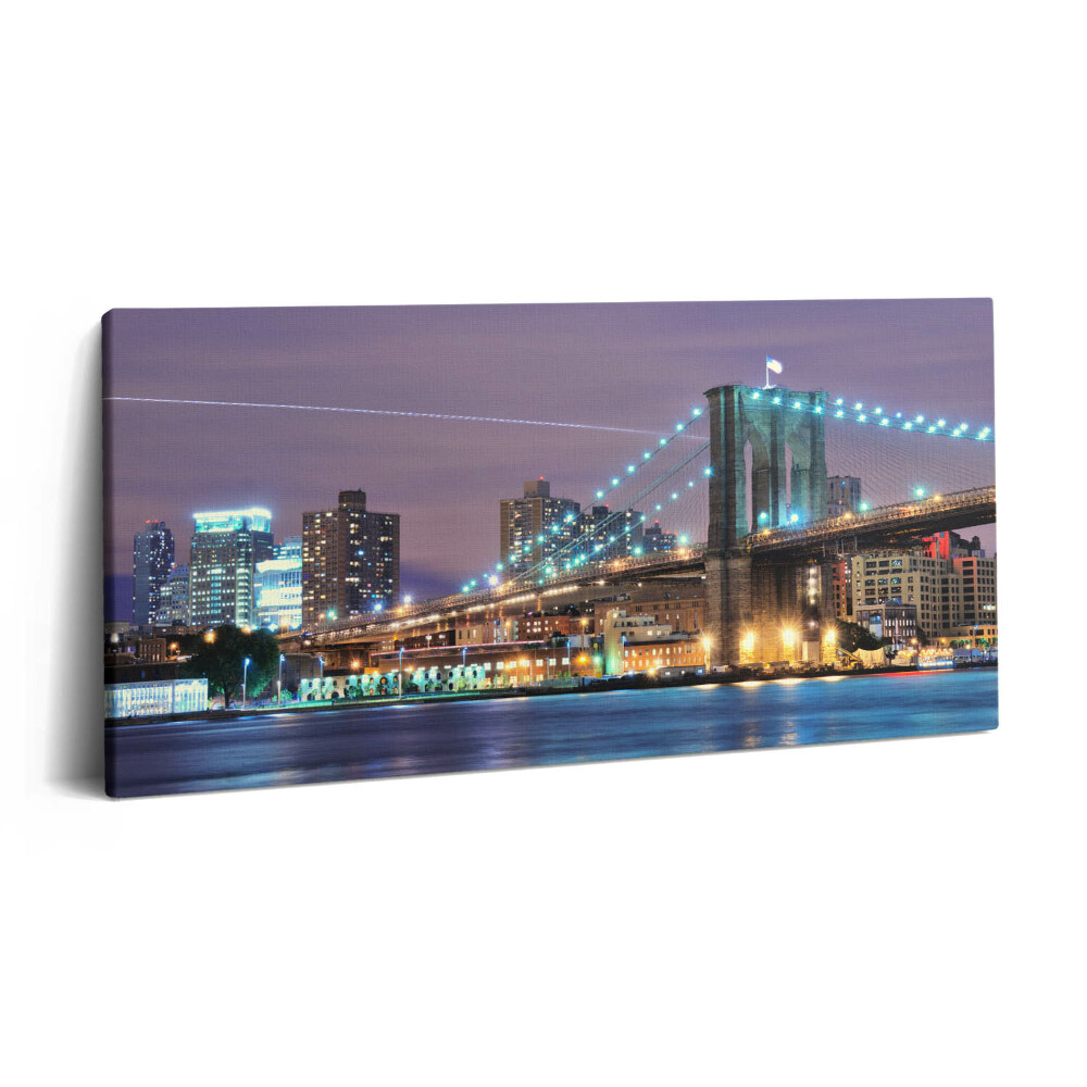 Vászonkép nyomtatás 120x60 Brooklyn híd
