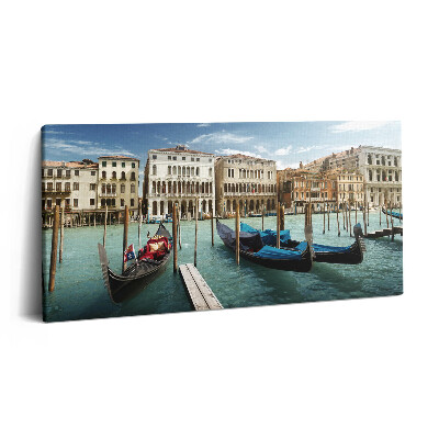 Vászonkép nyomtatás 120x60 Gondolák Velence Olaszország