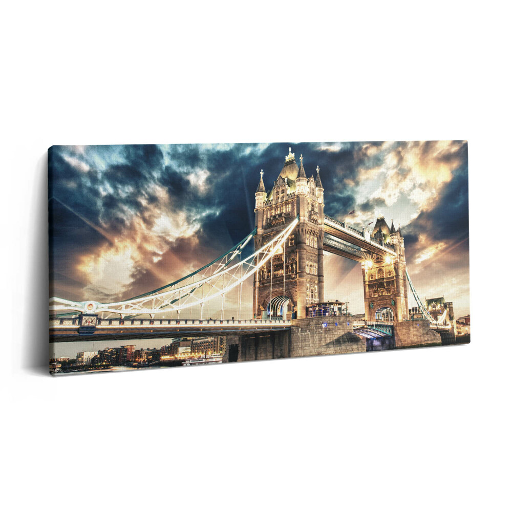 Vászonkép nyomtatás 120x60 Tower Bridge Londonban