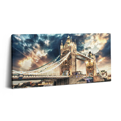 Vászonkép nyomtatás 120x60 Tower Bridge Londonban