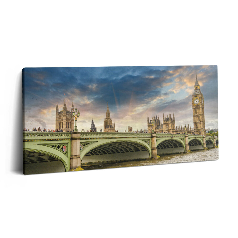Vászonkép nyomtatás 120x60 Londoni építészeti tájkép