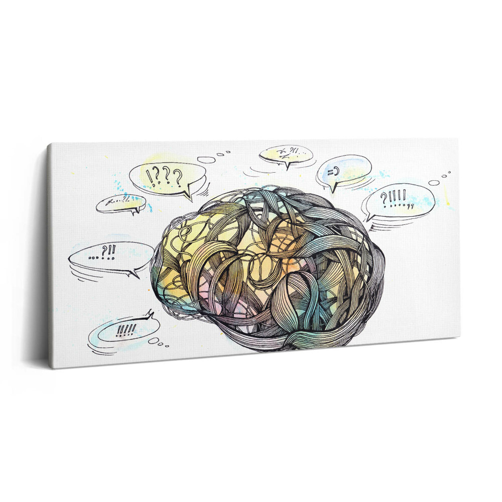 Vászonkép nyomtatás 120x60 Az agy művészi ábrázolása