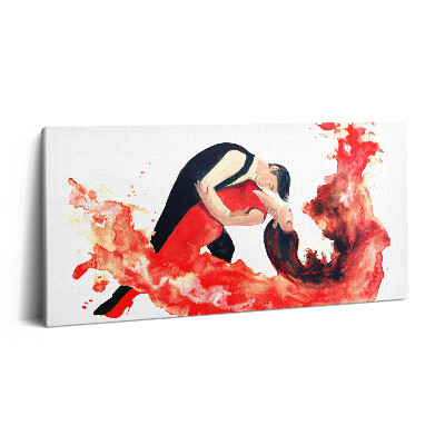 Vászonkép nyomtatás 120x60 Érzéki tangó tele érzelmekkel